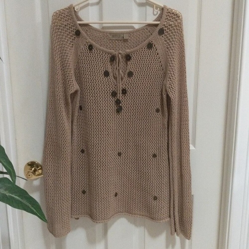 Mist Women's Open Knit Sweater Size Medium